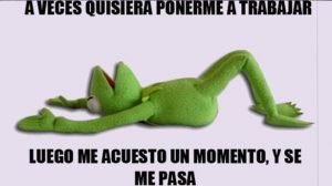 meme dia trabajo flojo