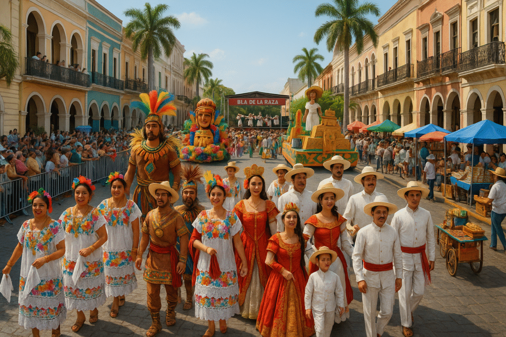 celebración Día de la Raza en Merida